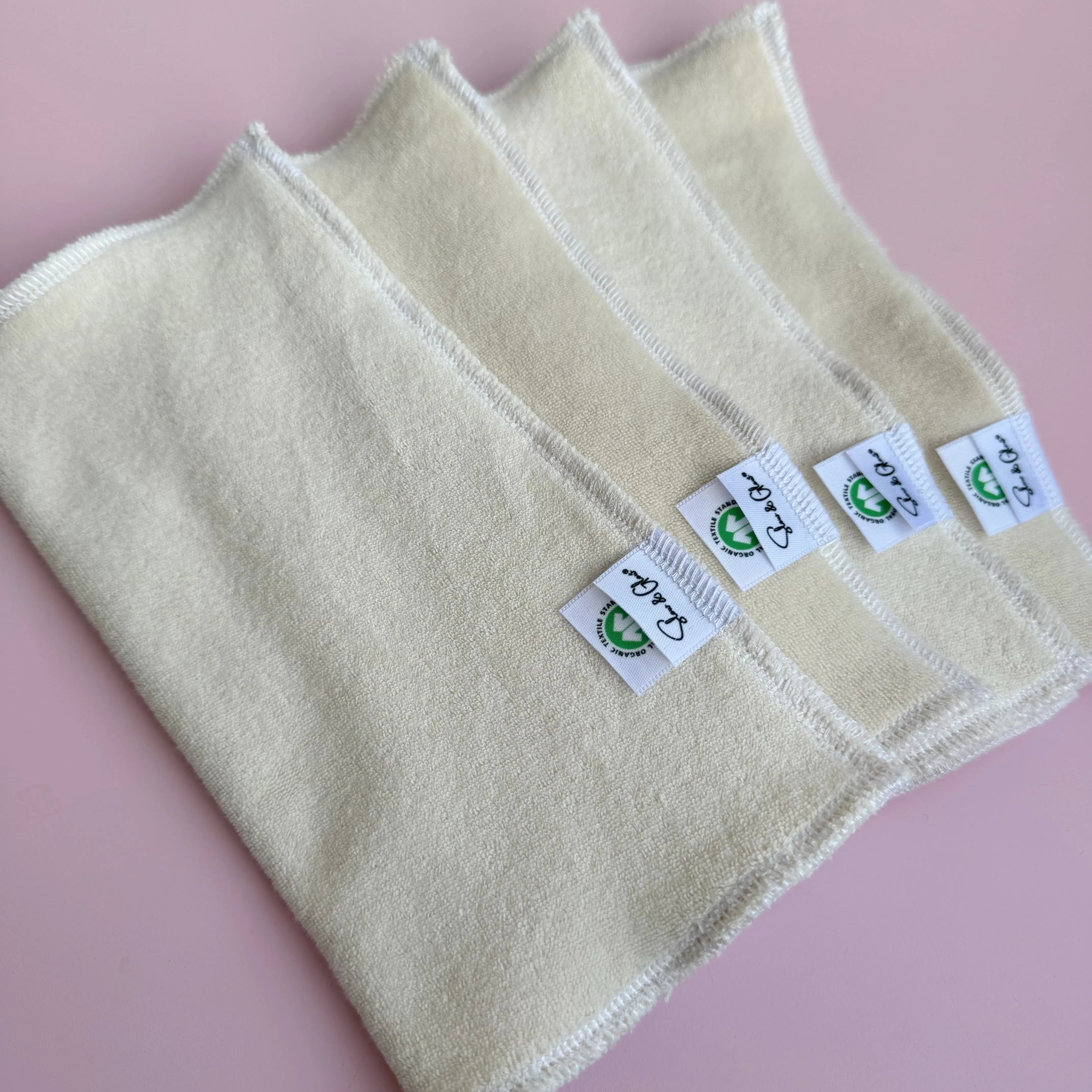 lingettes lavables Slow and Glow en micro-coton bio, douces pour le visage et respectueuses de l’environnement