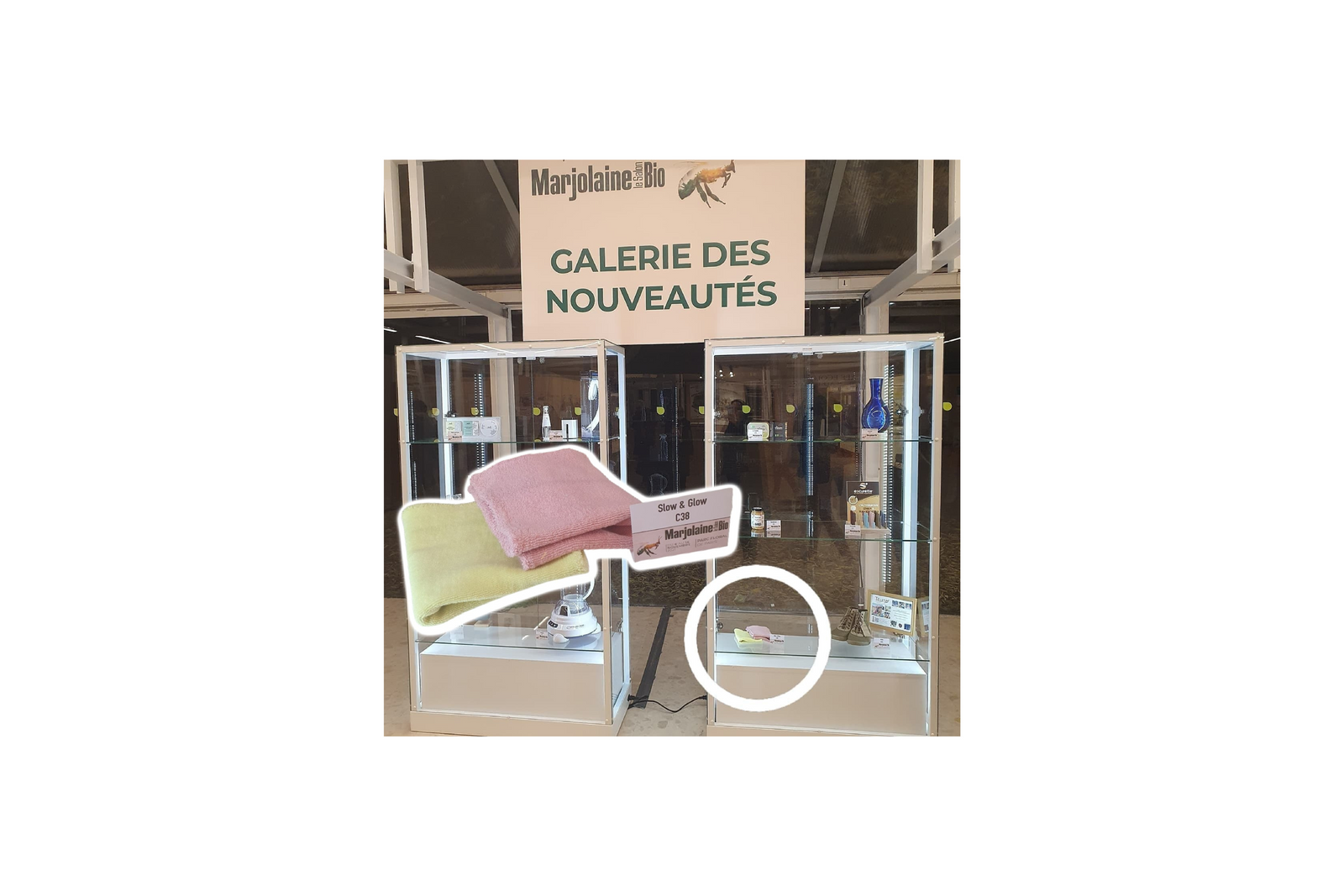 Slow & Glow au salon bio Marjolaine 2021 Microcotons en coton bio certifié GOTS microfibres écologiques