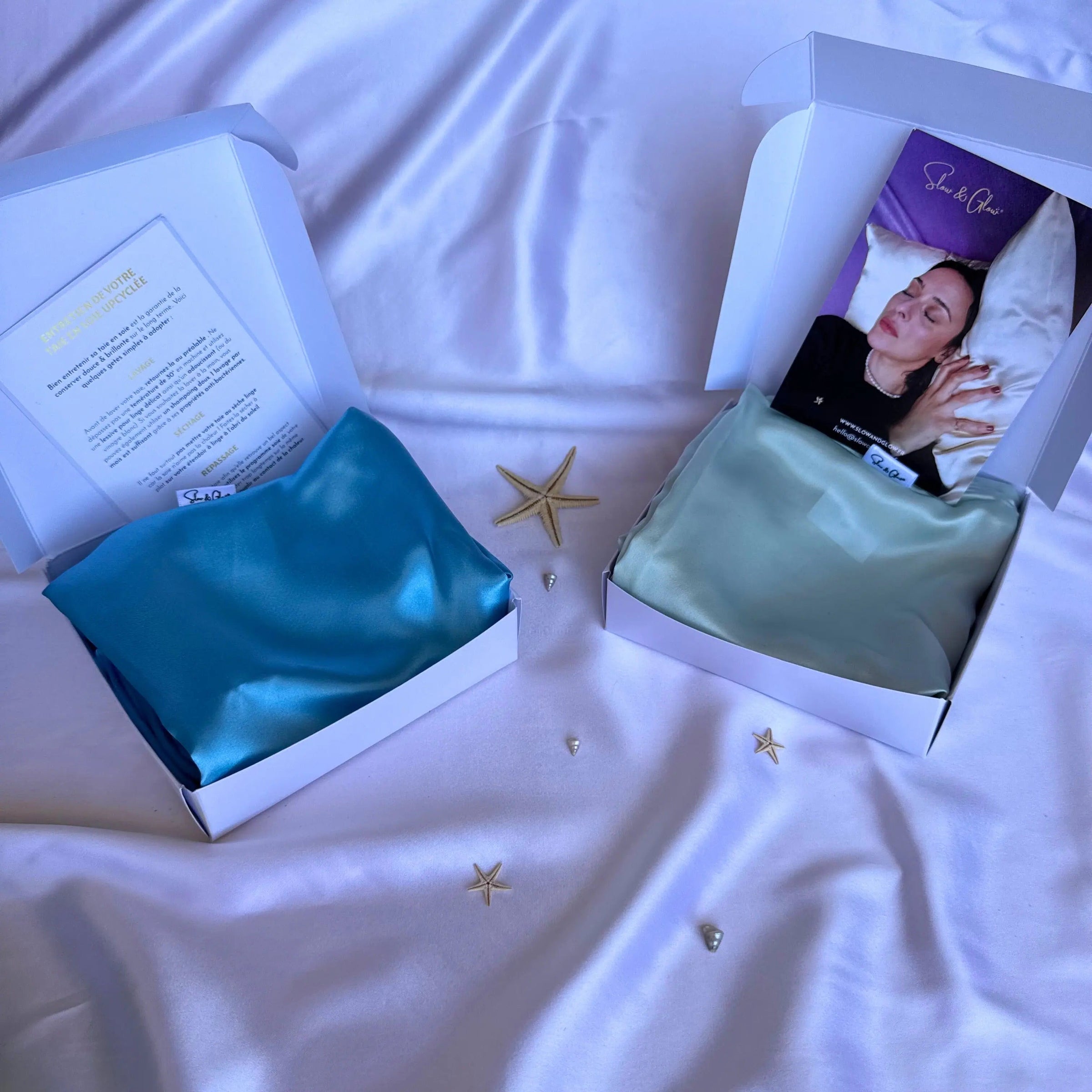 Accessoires soin en soie upcyclée ✨