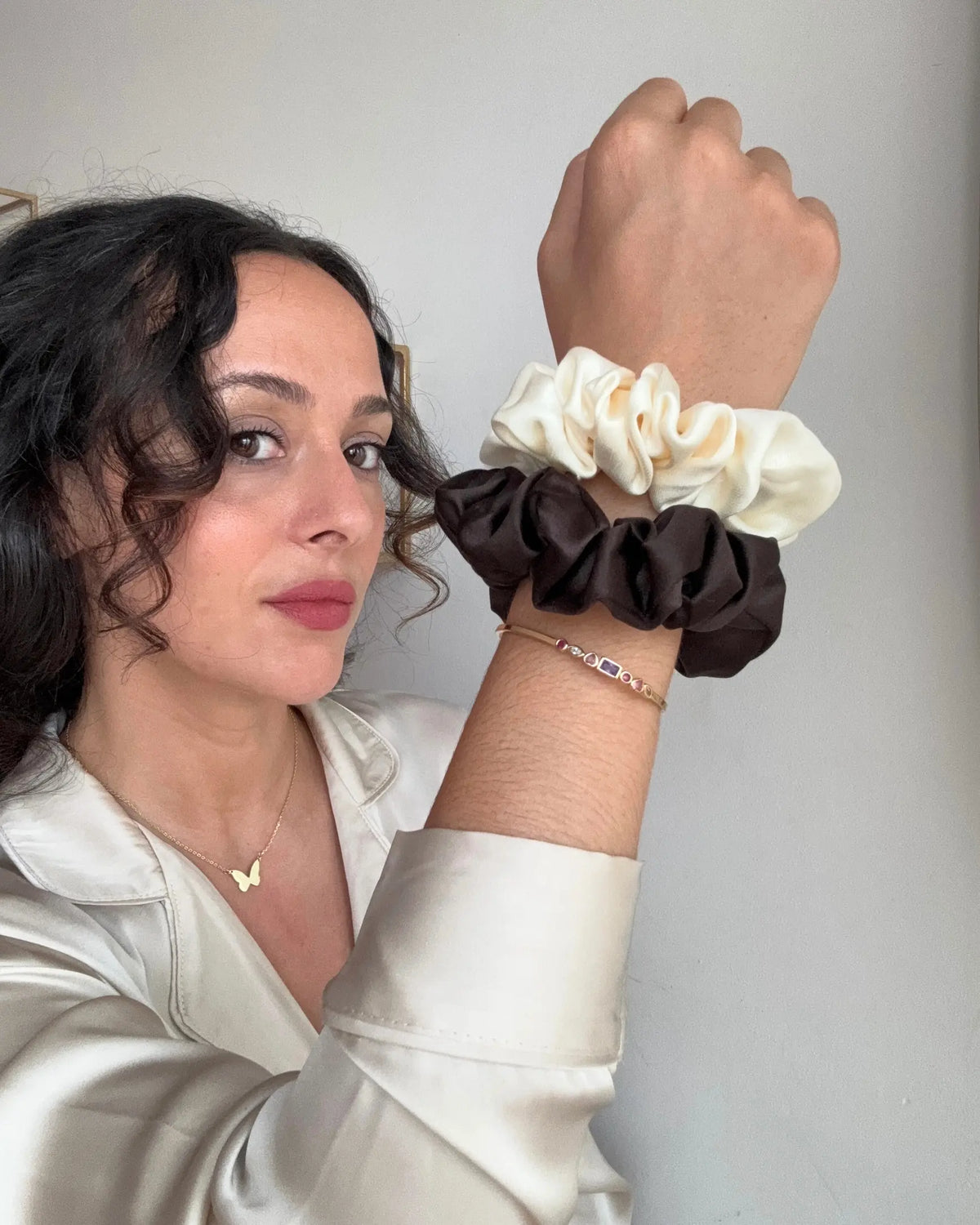 Accessoires cheveux femme en soie upcyclée fabriqués en france