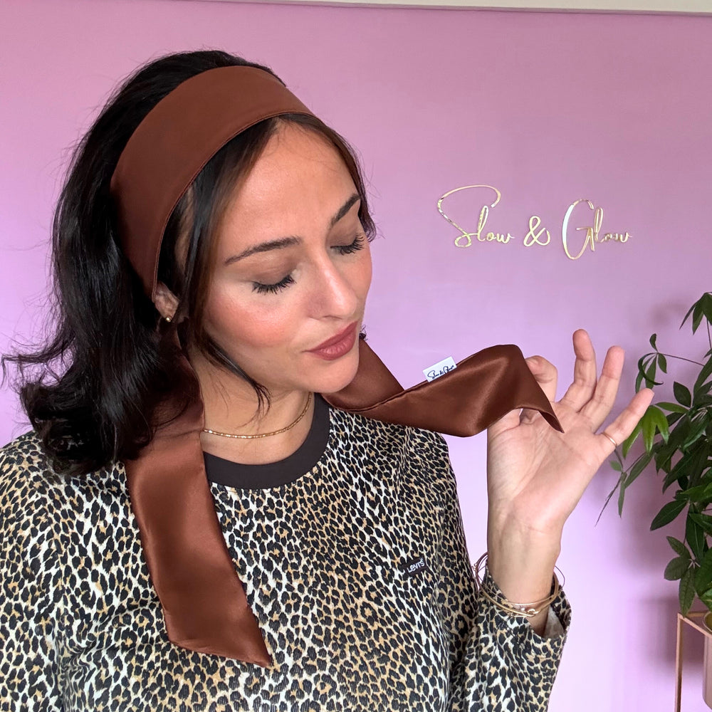 Bandeau en soie upcyclée ajustable | Zéro-déchet -40% ♻️