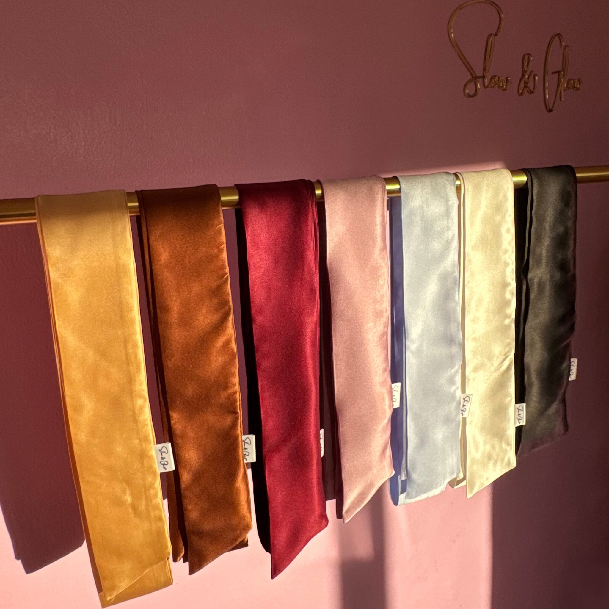 Bandeau plat ajustable en soie upcyclée • fabriqué en France 🎀