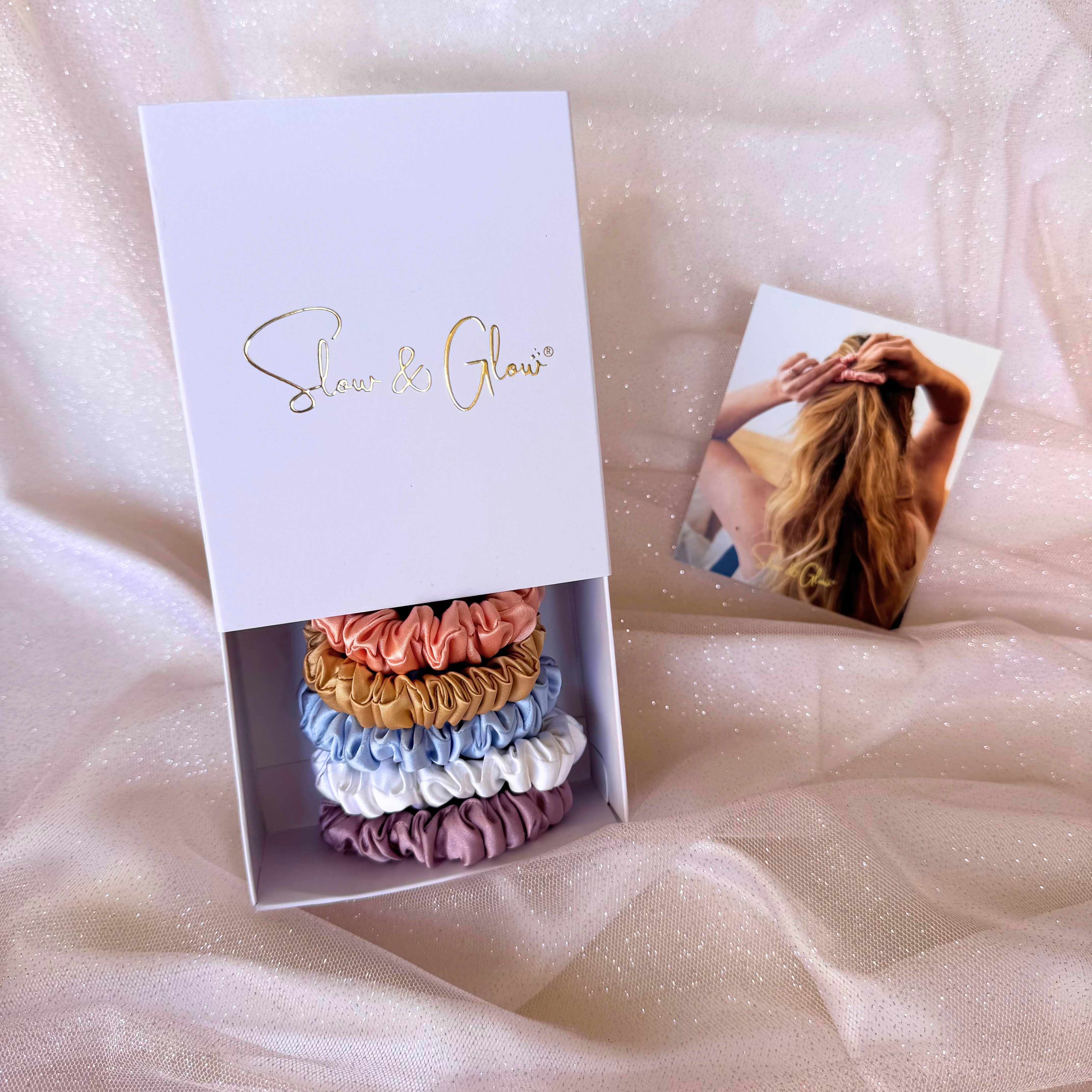 Coffret «5 étoiles» : mes 5 élastiques en soie upcyclée