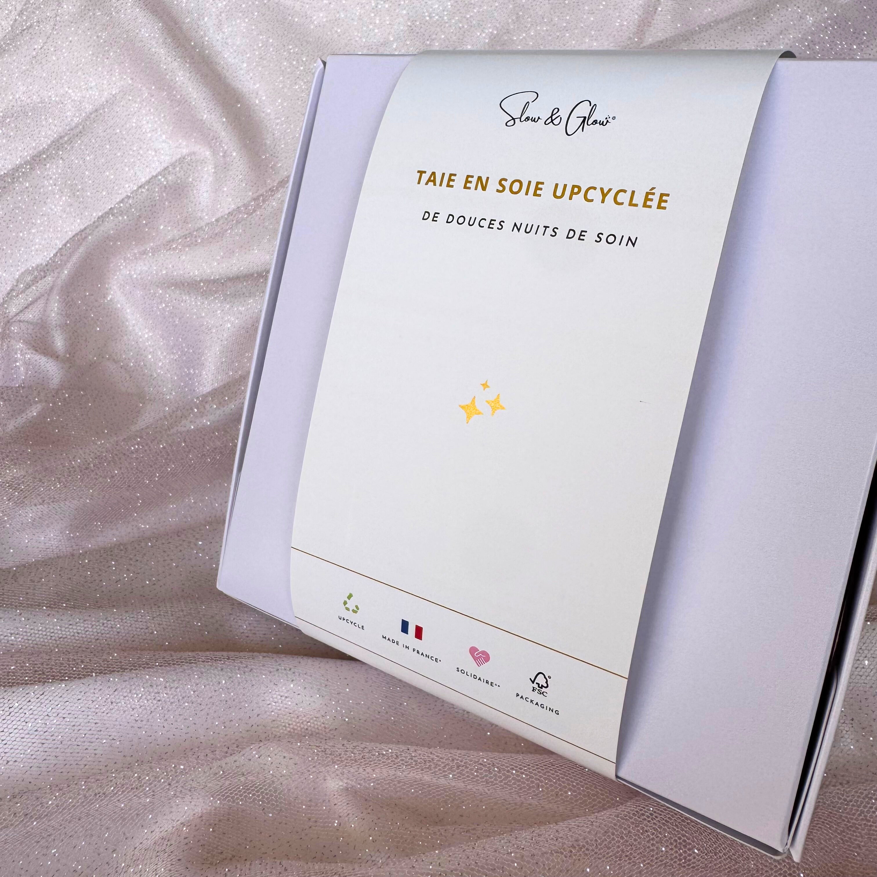 Coffret «mon rituel cheveux soyeux» : serviette microcoton • charlotte de soin • taie en soie + tote bag offert 🎁