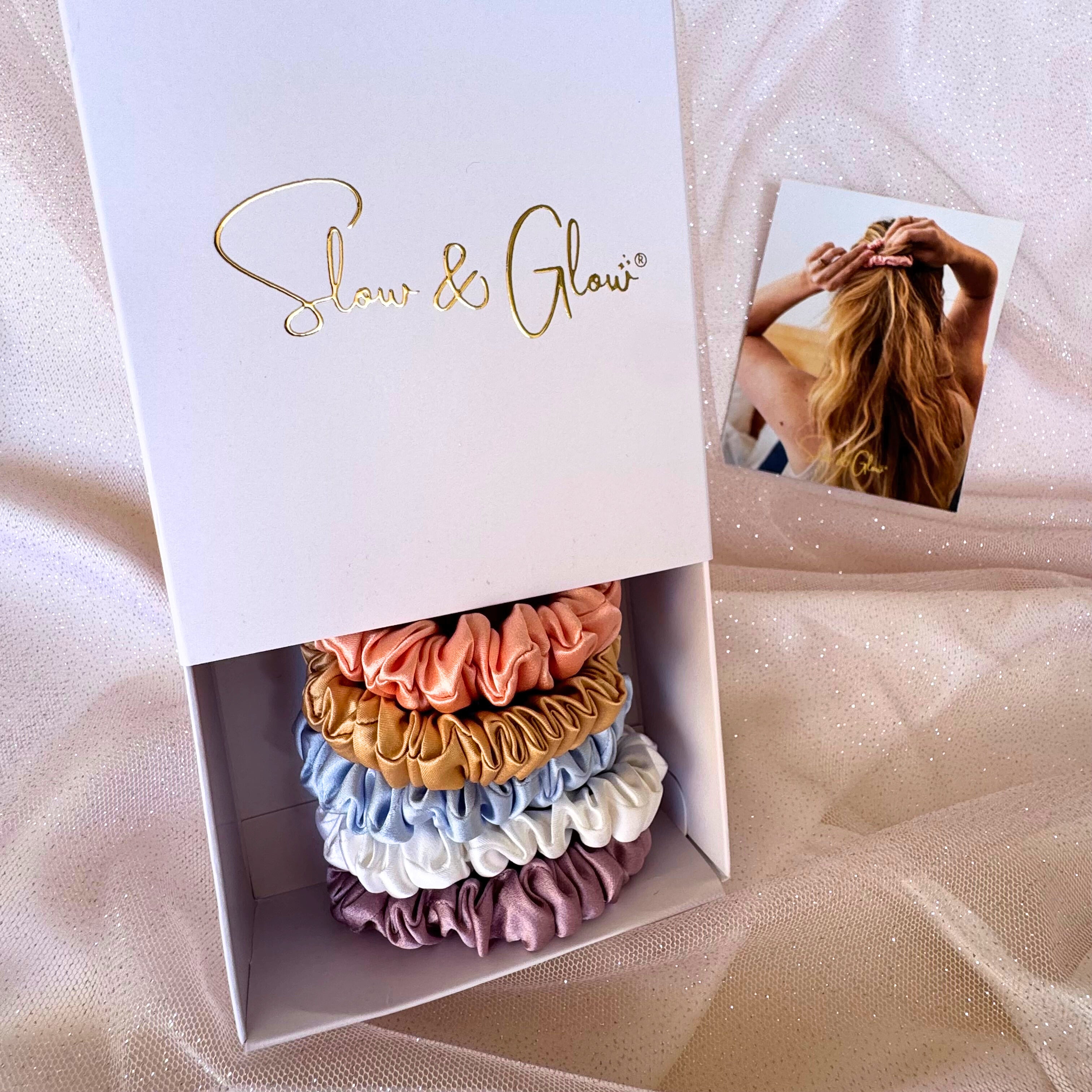 Coffret «5 étoiles» : mes 5 élastiques en soie upcyclée