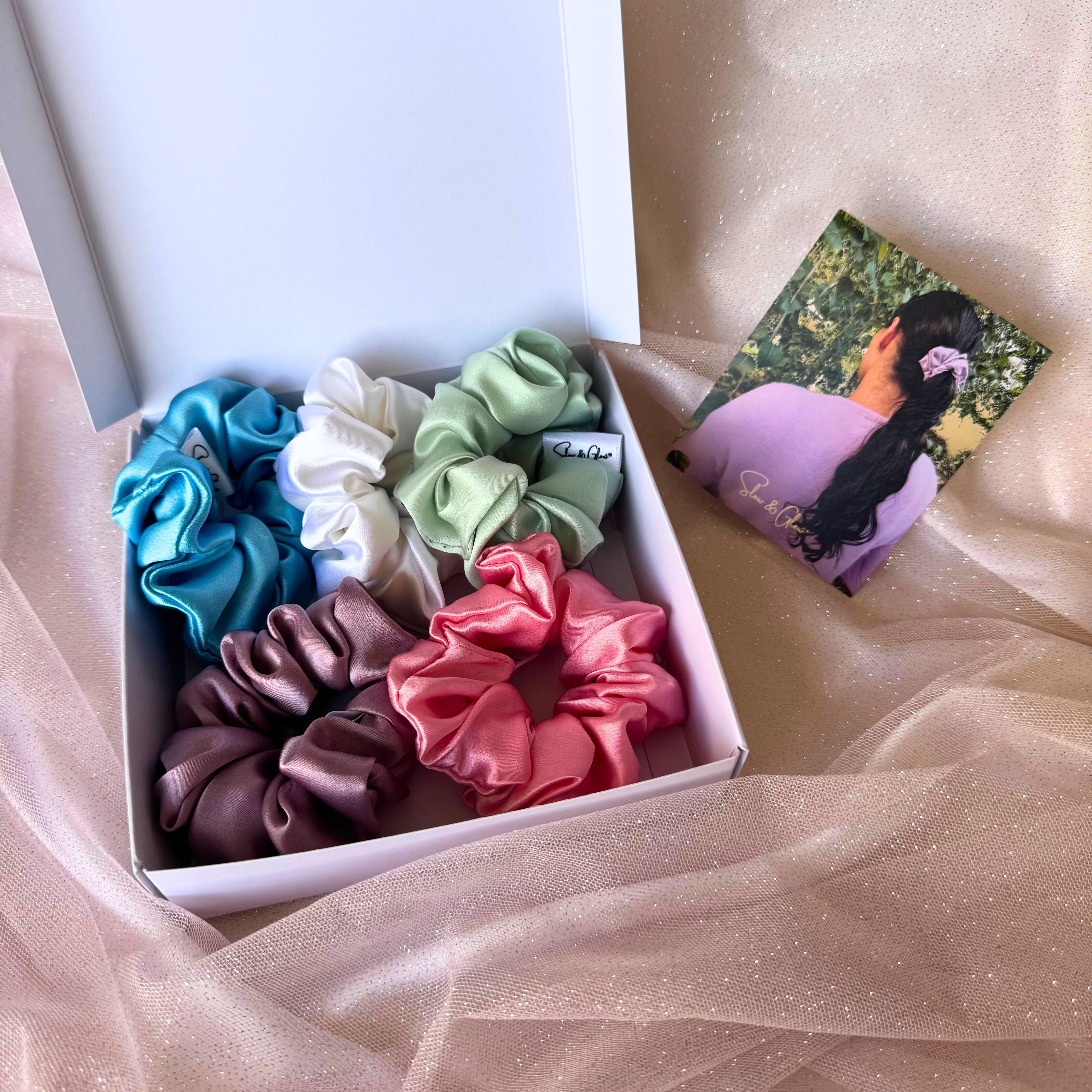 Coffret «5 étoiles » : mes 5 chouchous en soie upcyclée