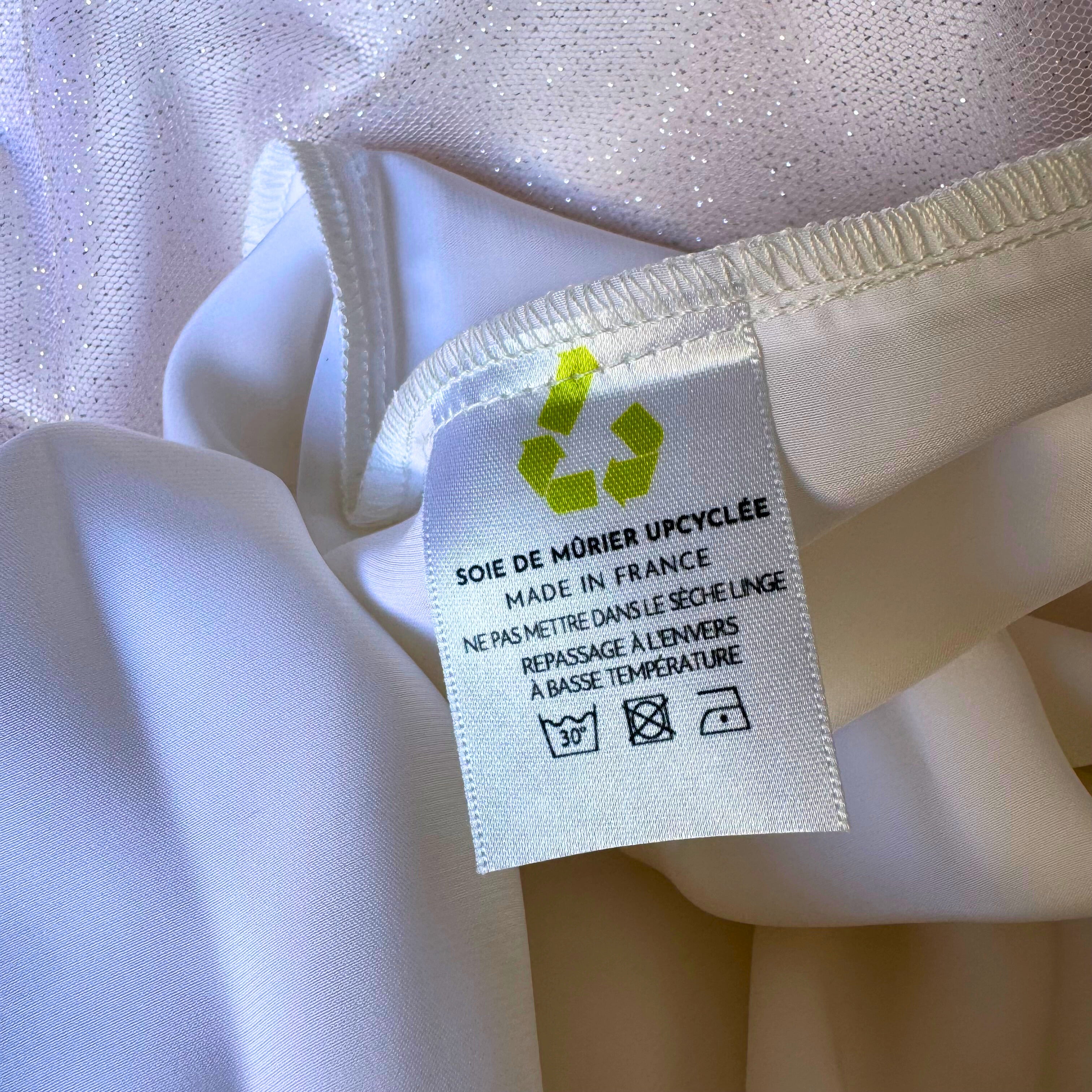 Taie d'oreiller en soie upcyclée haut de gamme •  fermeture zip