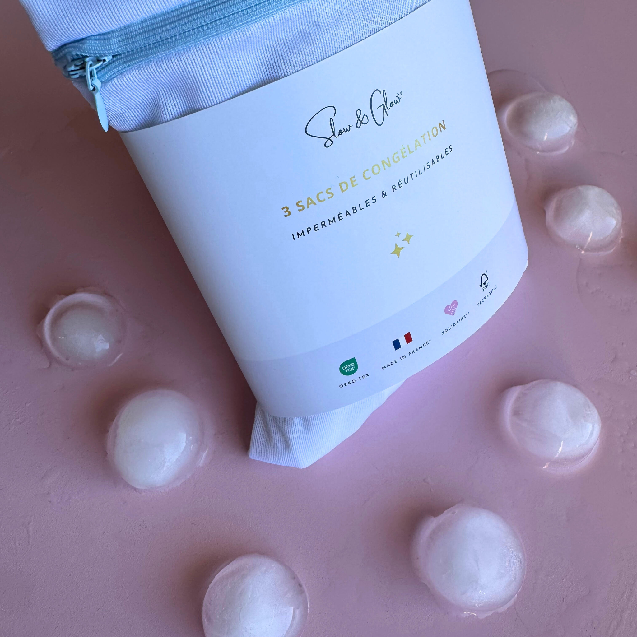 Sacs de congélation réutilisables ▪︎ oeko-tex contact alimentaire