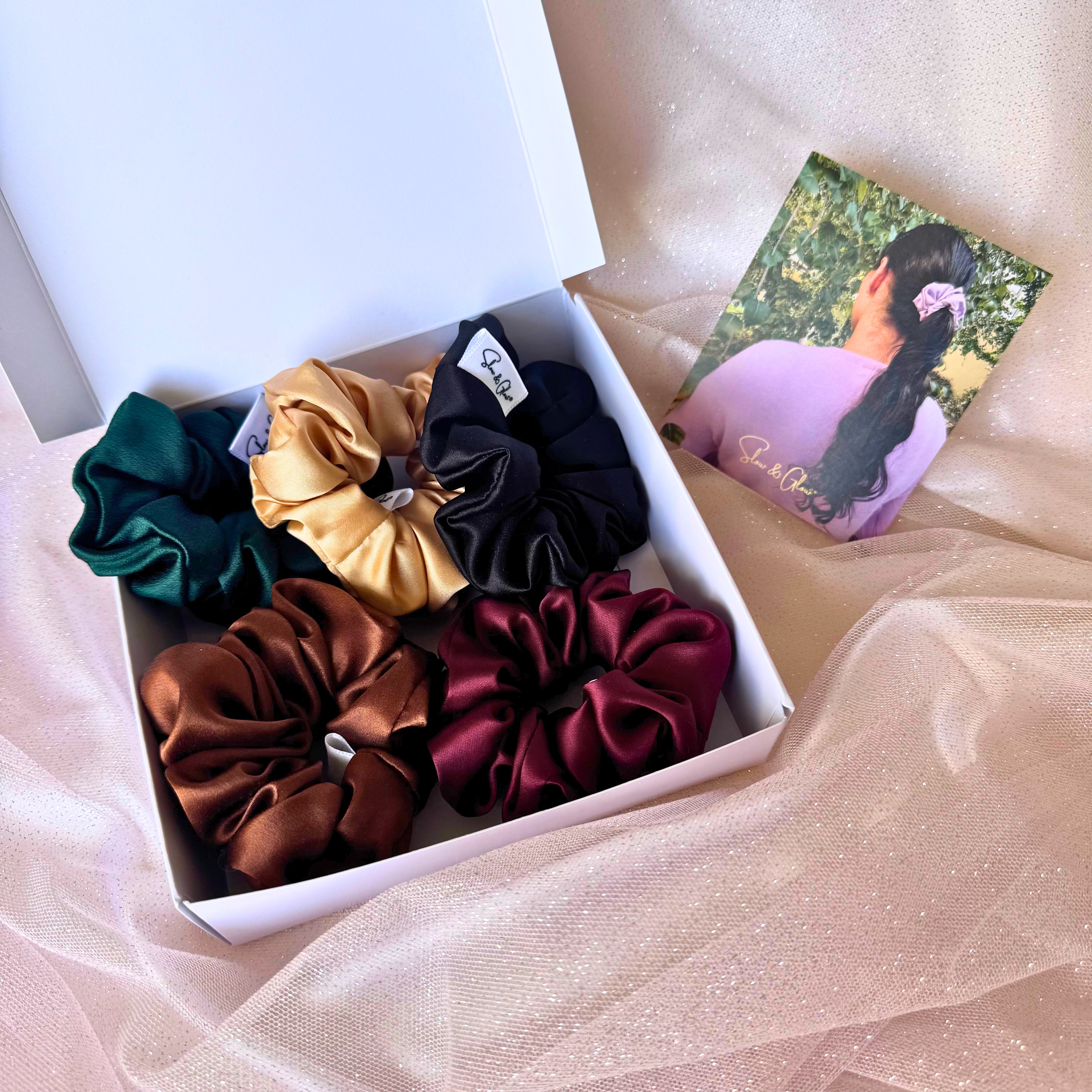 Coffret «5 étoiles » : mes 5 chouchous en soie upcyclée