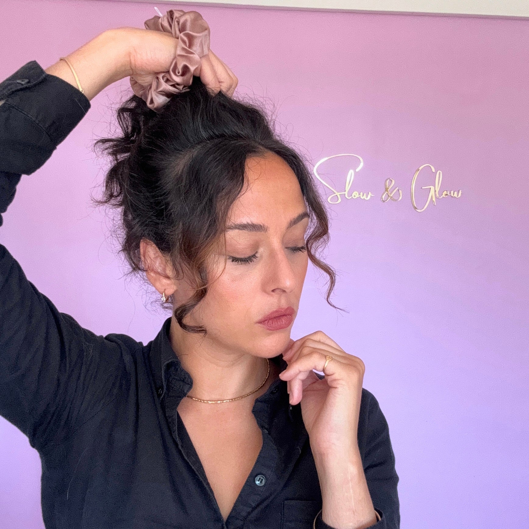 Chouchou en soie upcyclée • Collection Haute Couture