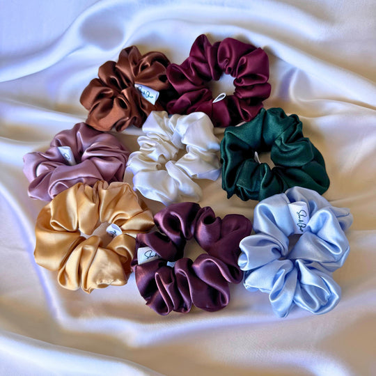 Chouchou en soie upcyclée haut de gamme | Zéro-déchet -40% ♻️