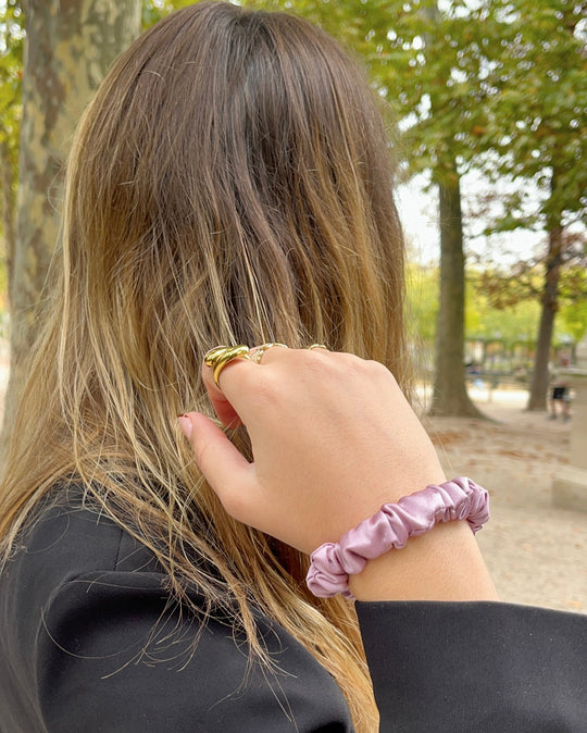 Élastique en soie upcyclée haut de gamme