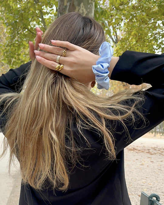 Chouchou en soie upcyclée haut de gamme