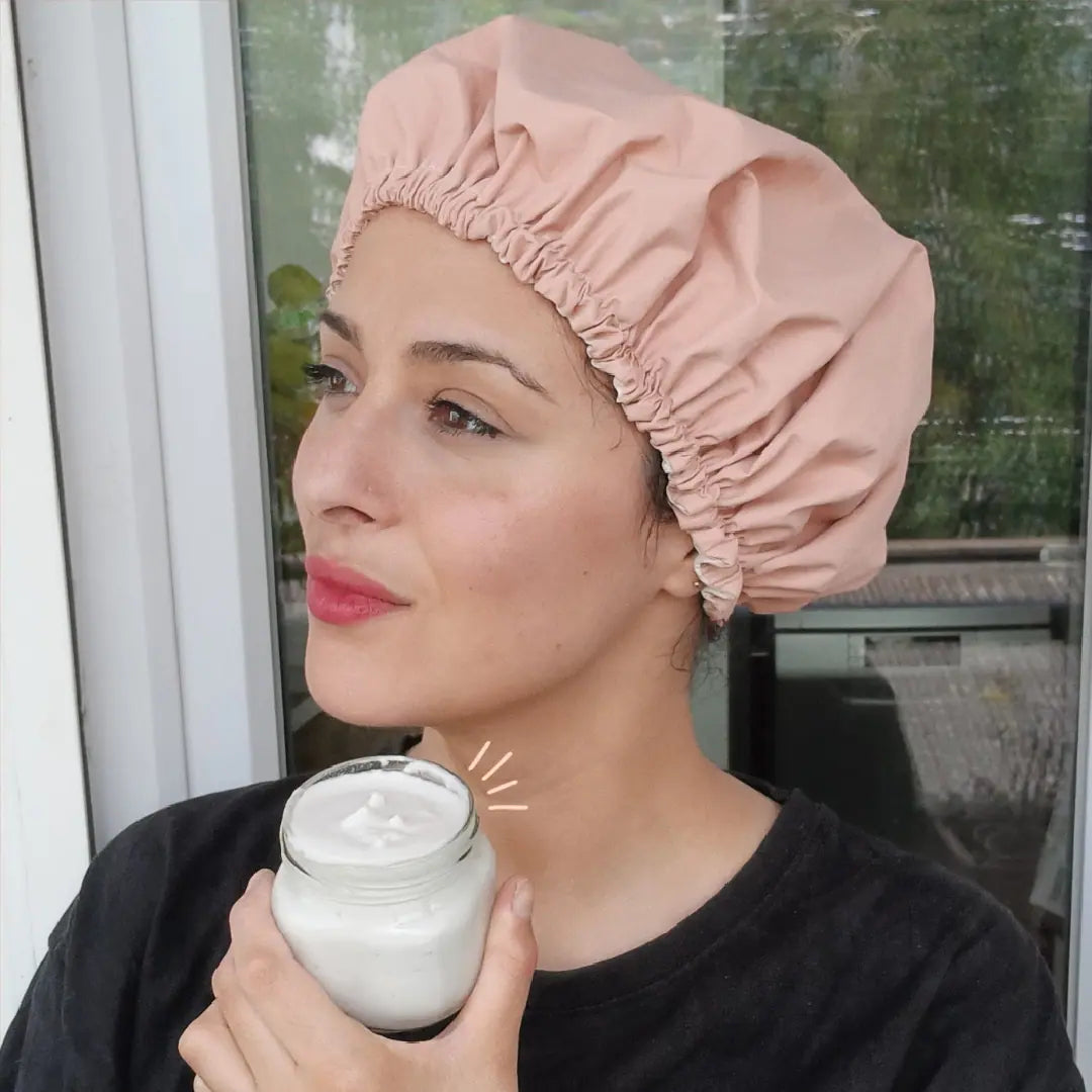 Coffret «mon rituel cheveux soyeux» : serviette microcoton • charlotte de soin • taie en soie + tote bag offert 🎁