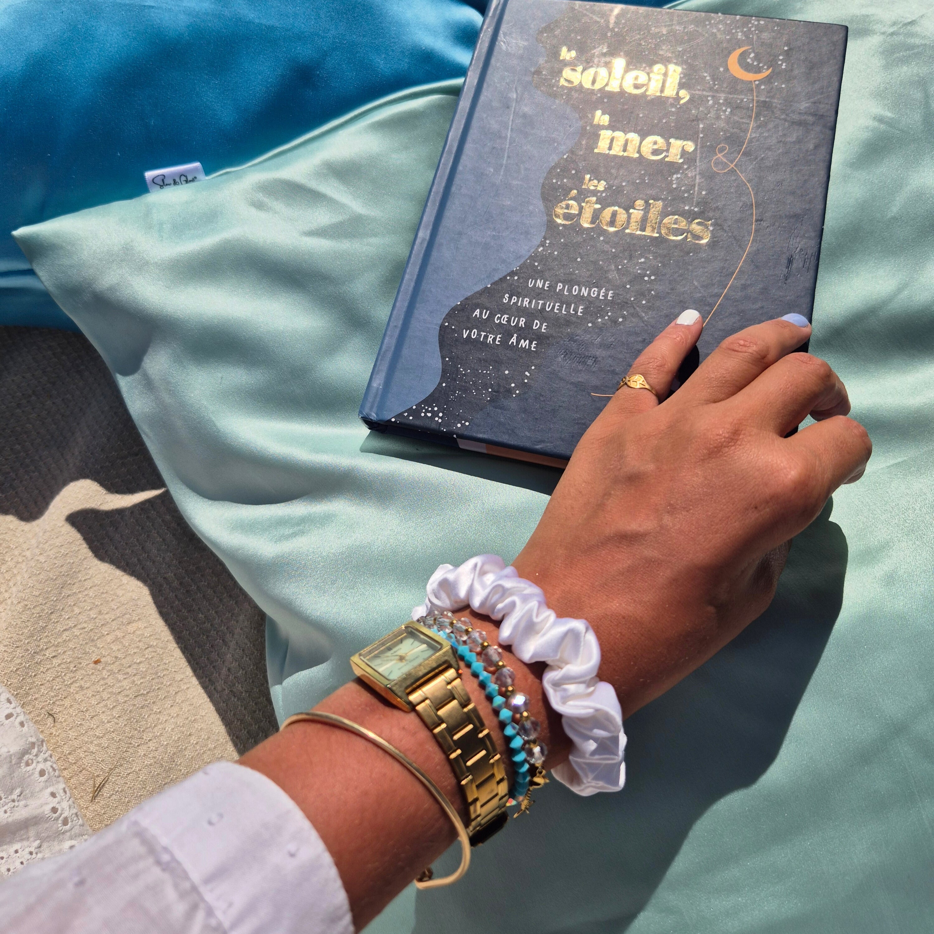 Taie d'oreiller en soie upcyclée haut de gamme •  fermeture zip