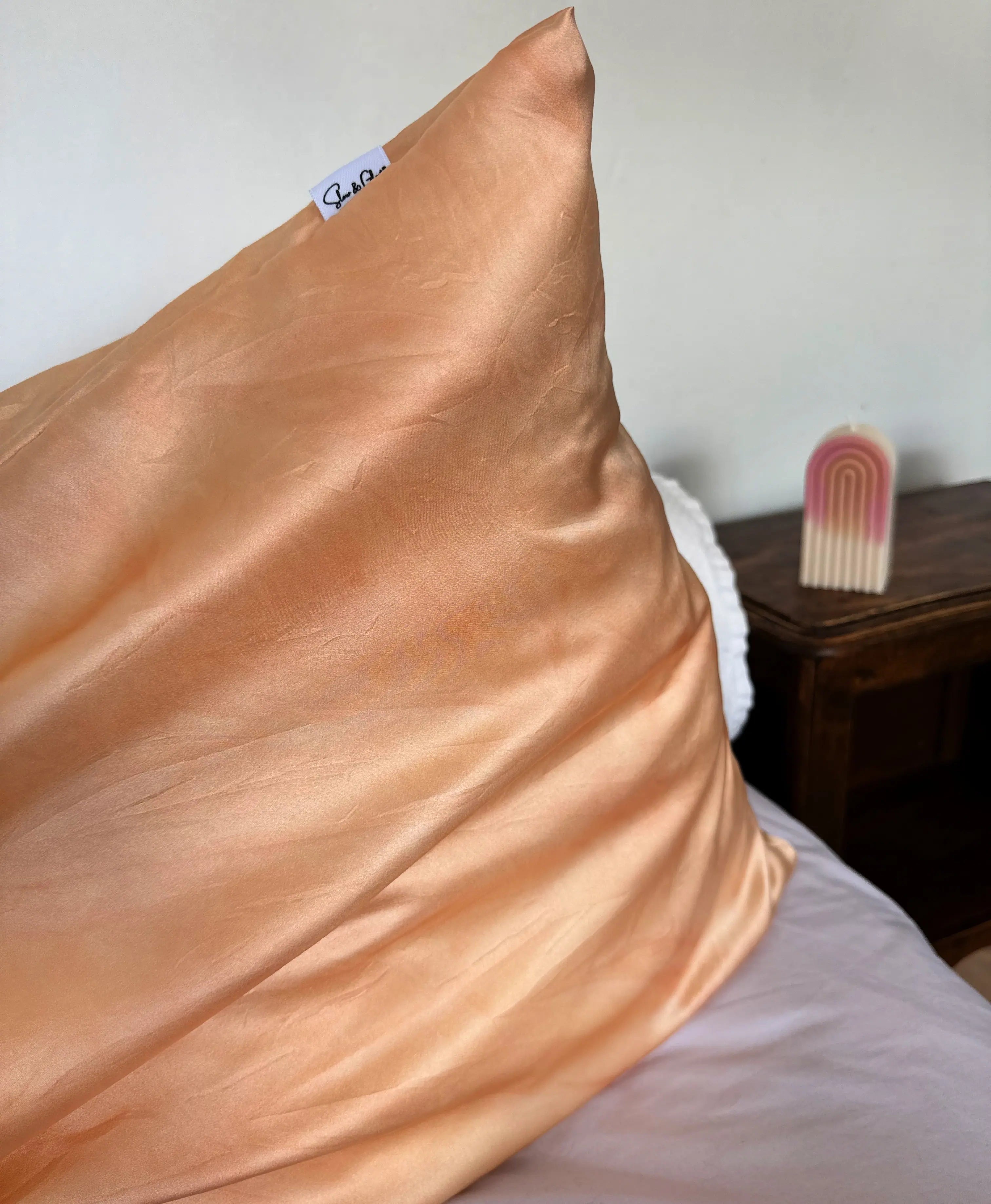 Taie d'oreiller en soie upcyclée haut de gamme | Zéro-déchet -40%