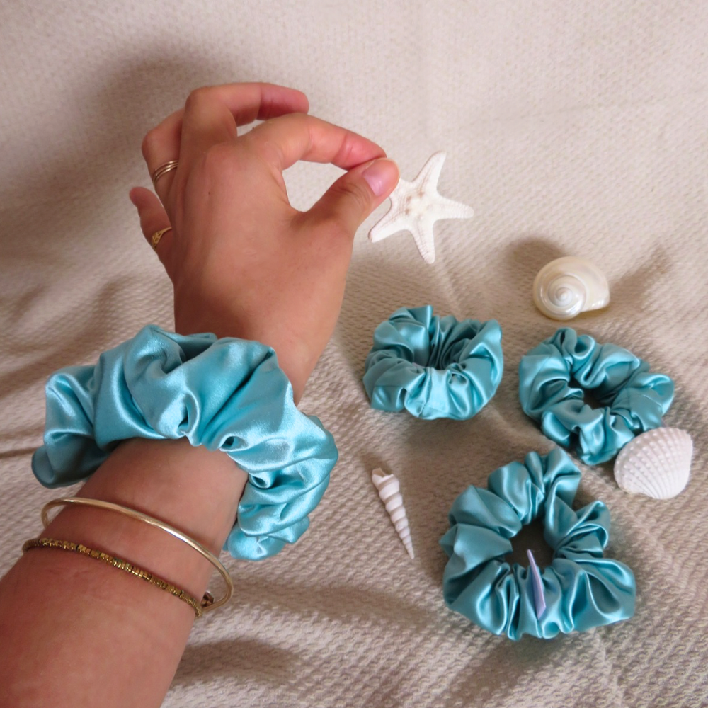 Chouchou en soie upcyclée haut de gamme