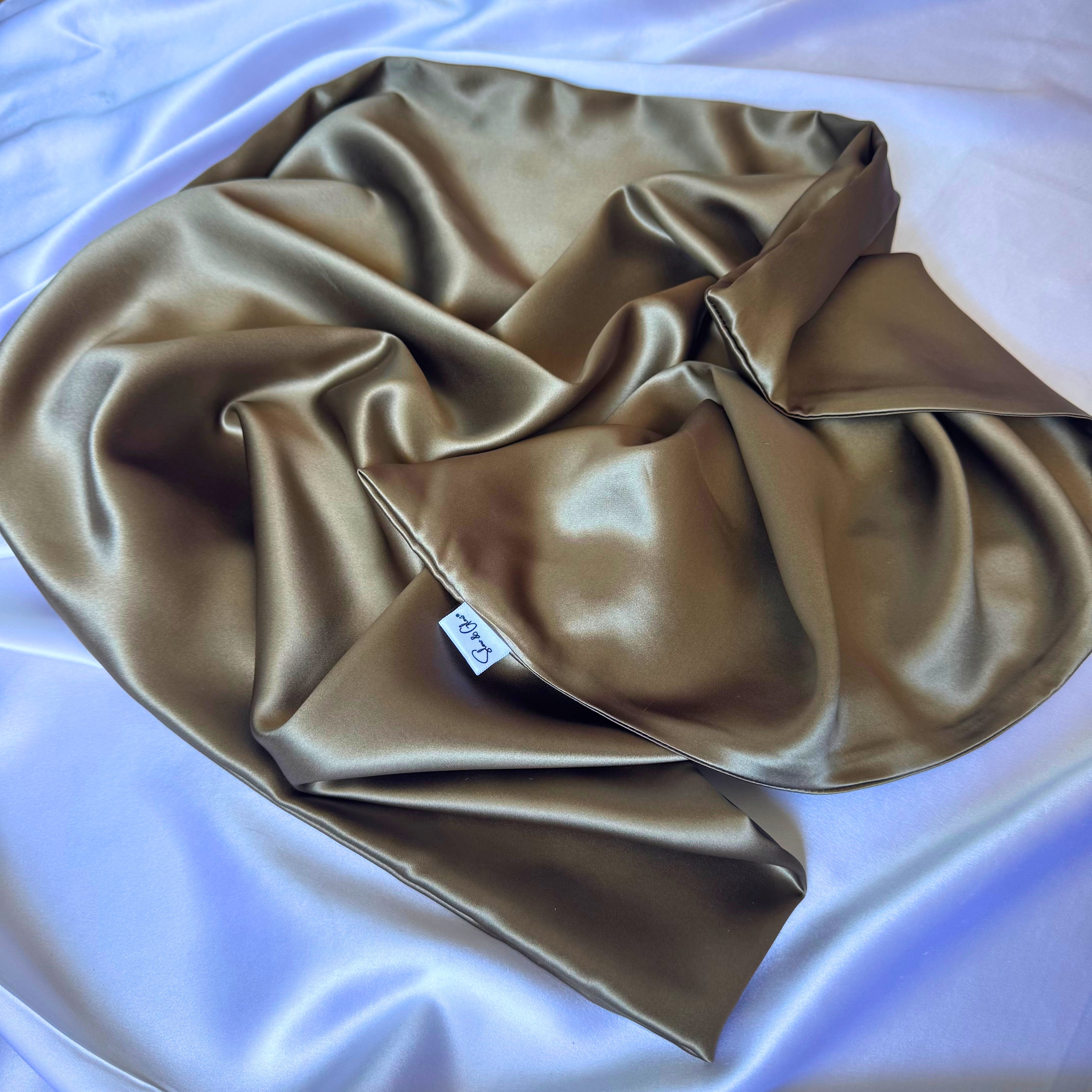 Duo de taies soie upcyclée 65x65cm • Collection Haute Couture