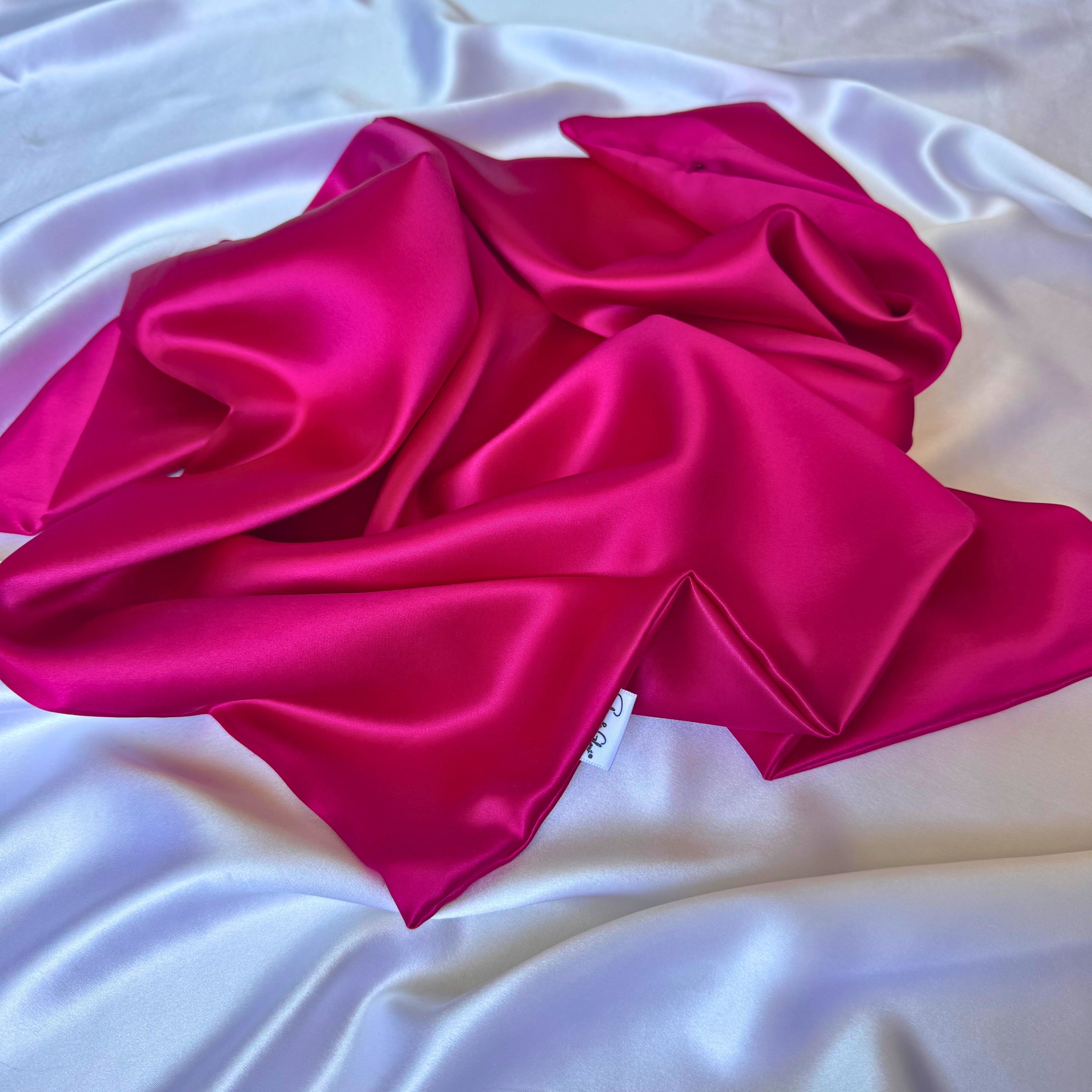 Duo de taies soie upcyclée 65x65cm • Collection Haute Couture