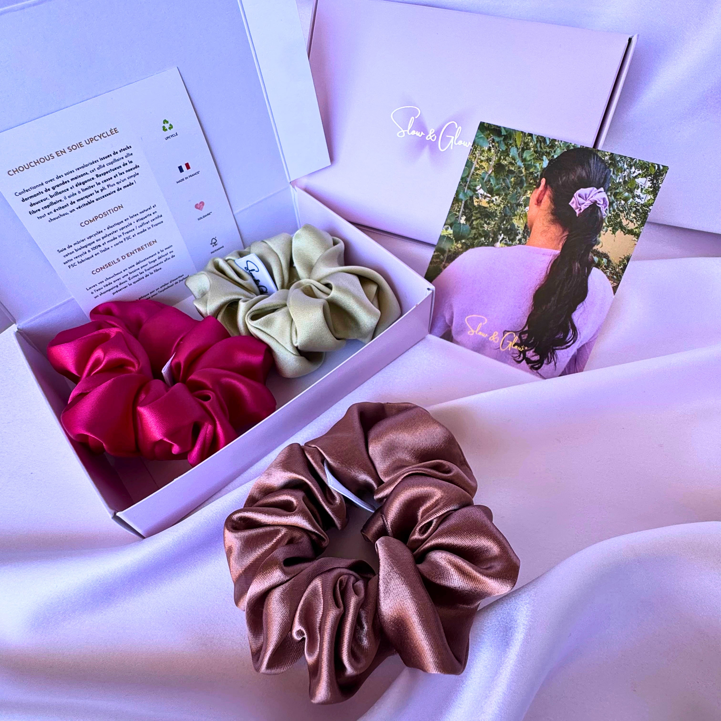 Chouchou en soie upcyclée • Collection Haute Couture