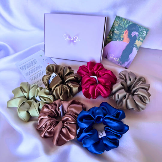 Chouchou en soie upcyclée 40 mommes • Collection Haute Couture