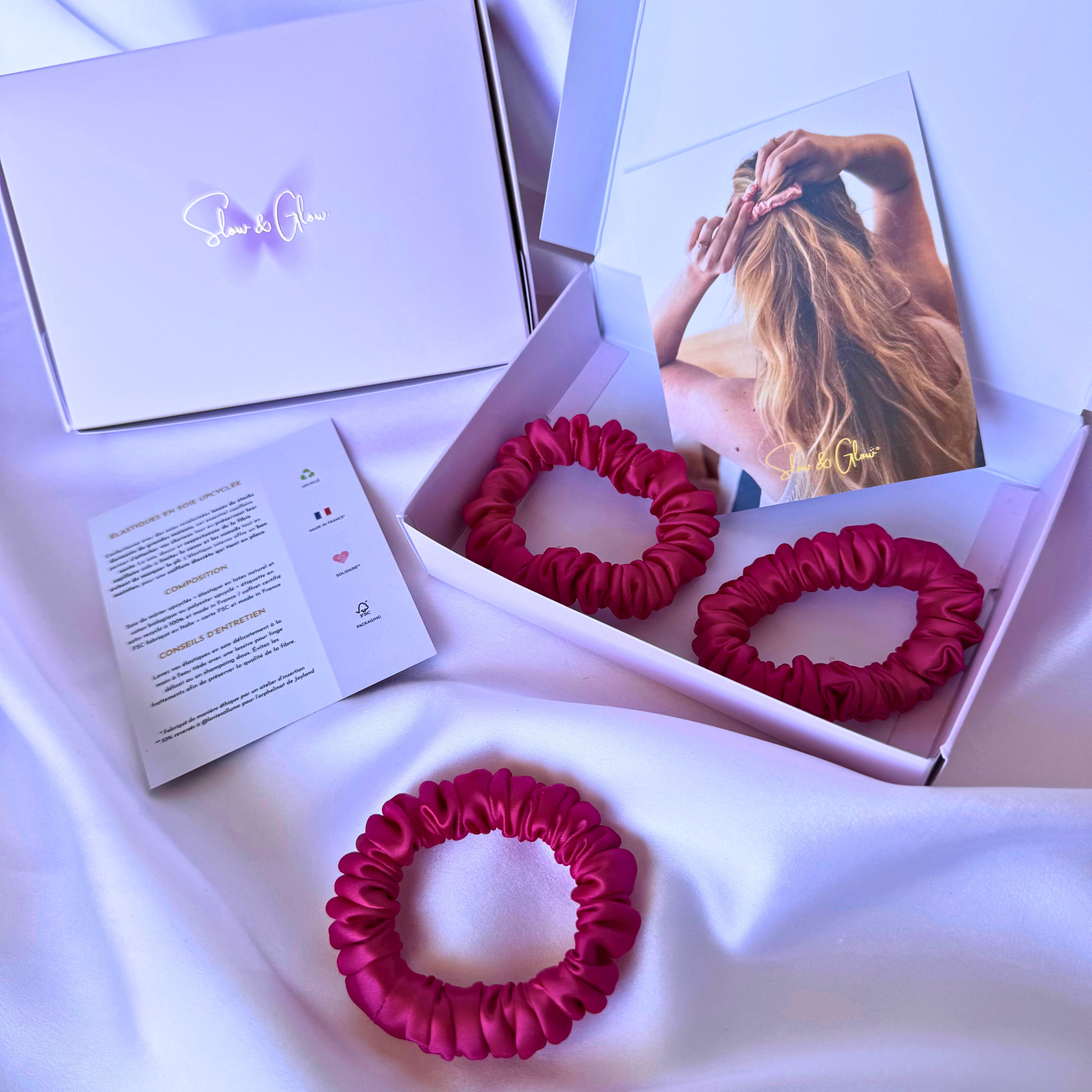 Élastique cheveux en soie upcyclée •  Collection Haute Couture