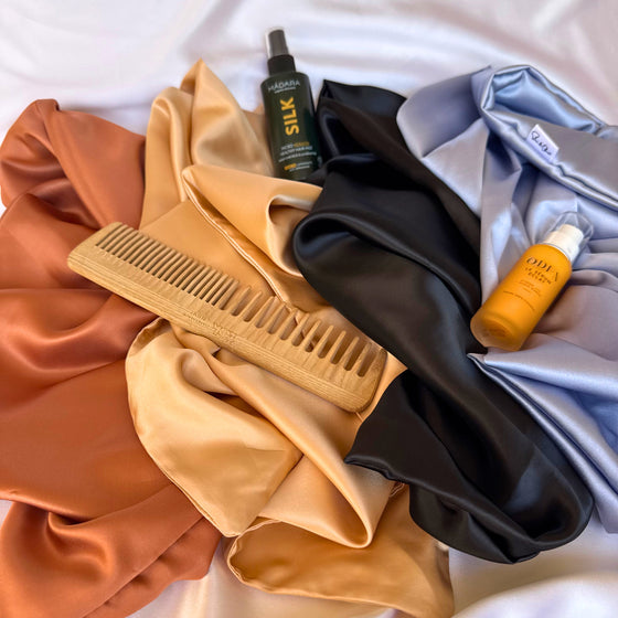 Taie d'oreiller en soie upcyclée avec fermeture zip