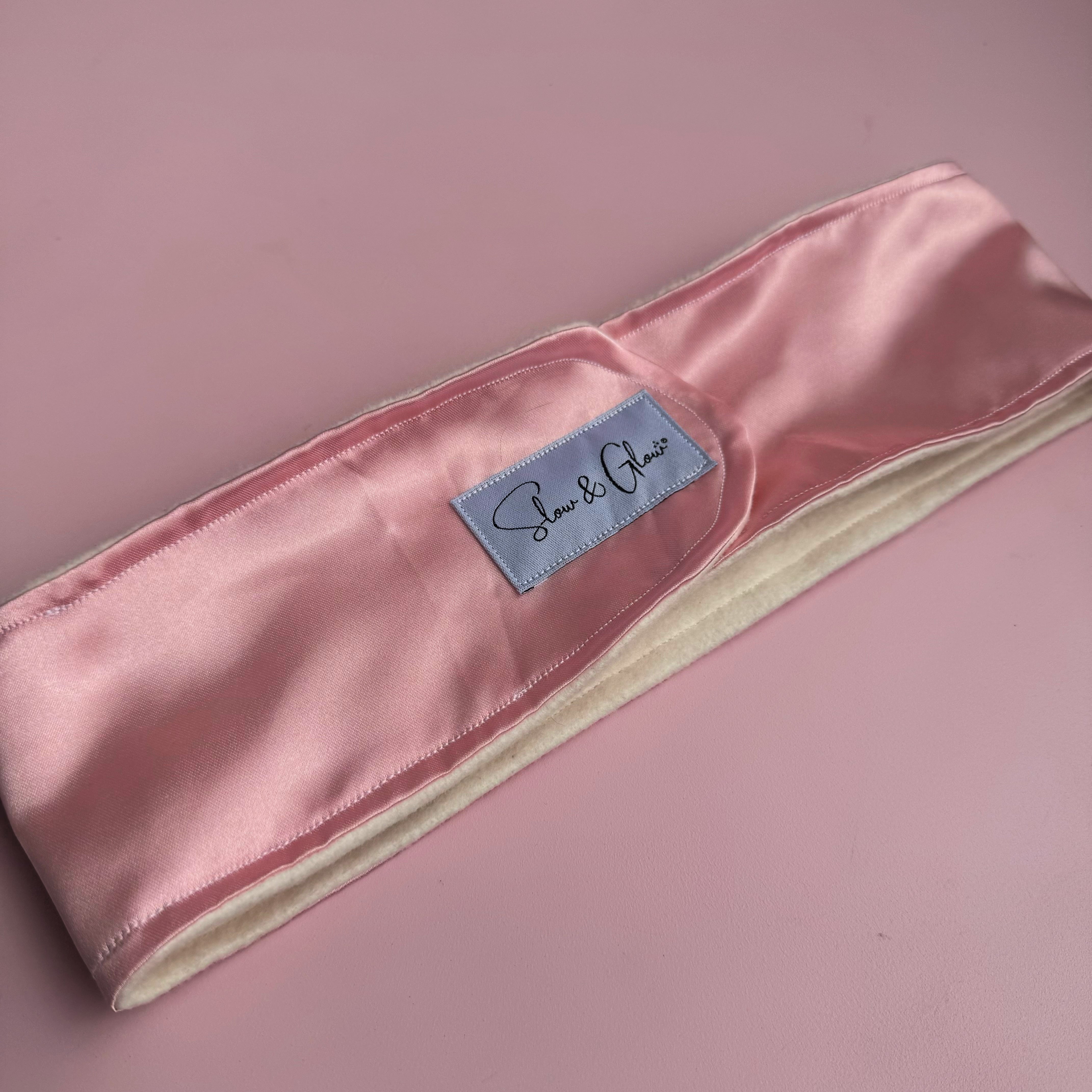 Bandeau de soin bio & upcyclé • rose nacré