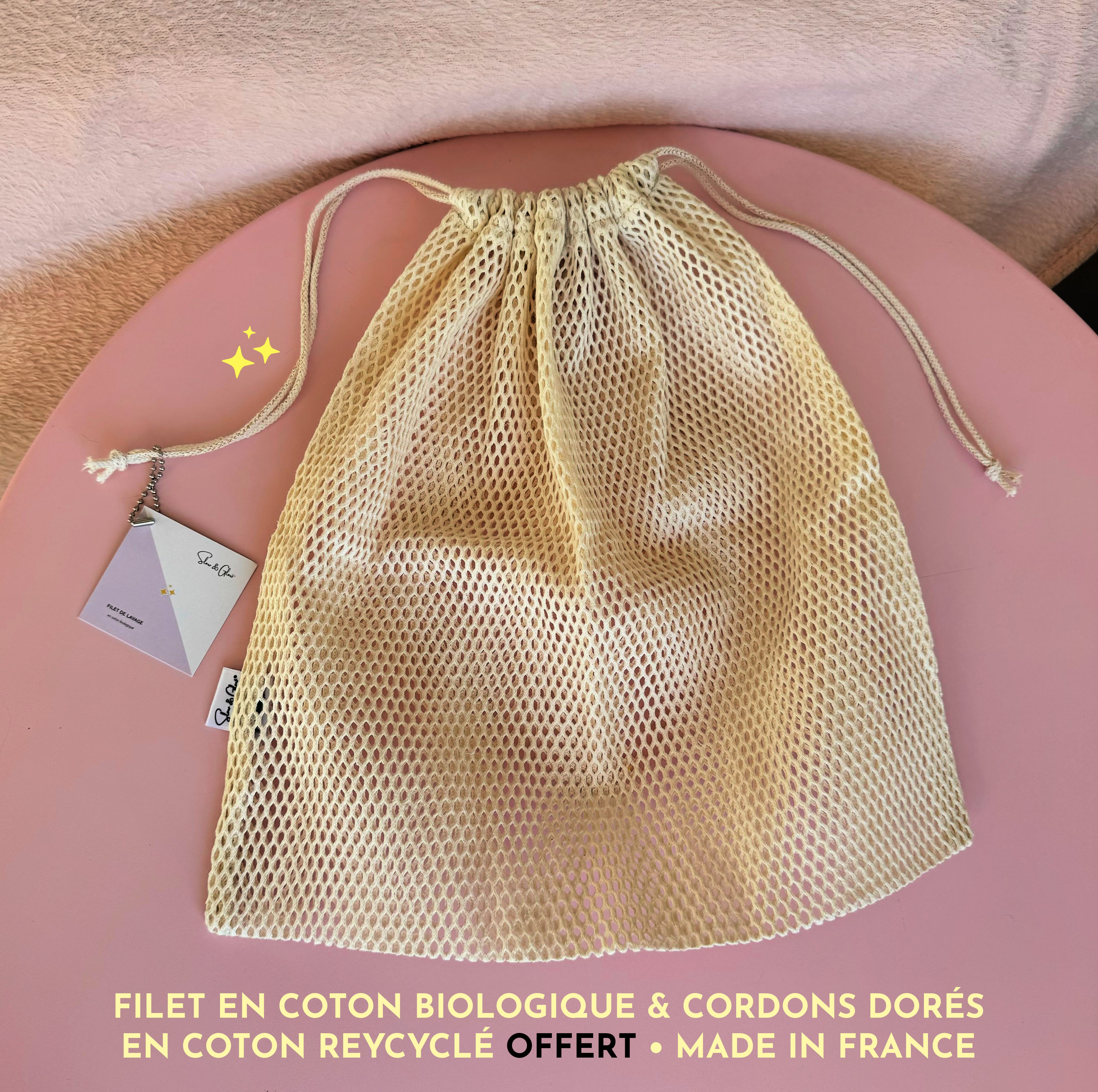 Filet • Bandeau de soin upcyclé + lingettes démaquillantes Microcotons bio