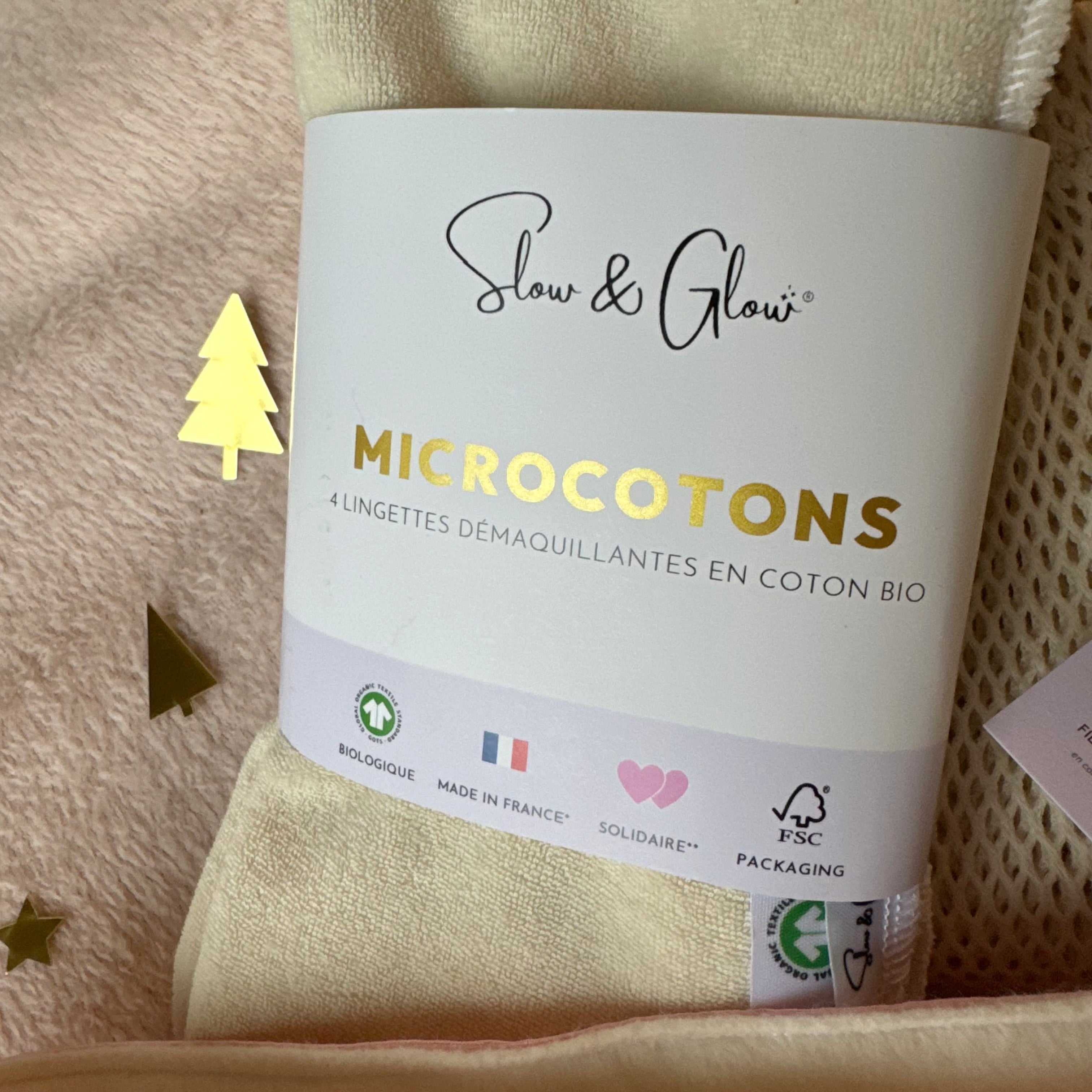 Filet • Bandeau de soin upcyclé + lingettes démaquillantes Microcotons bio