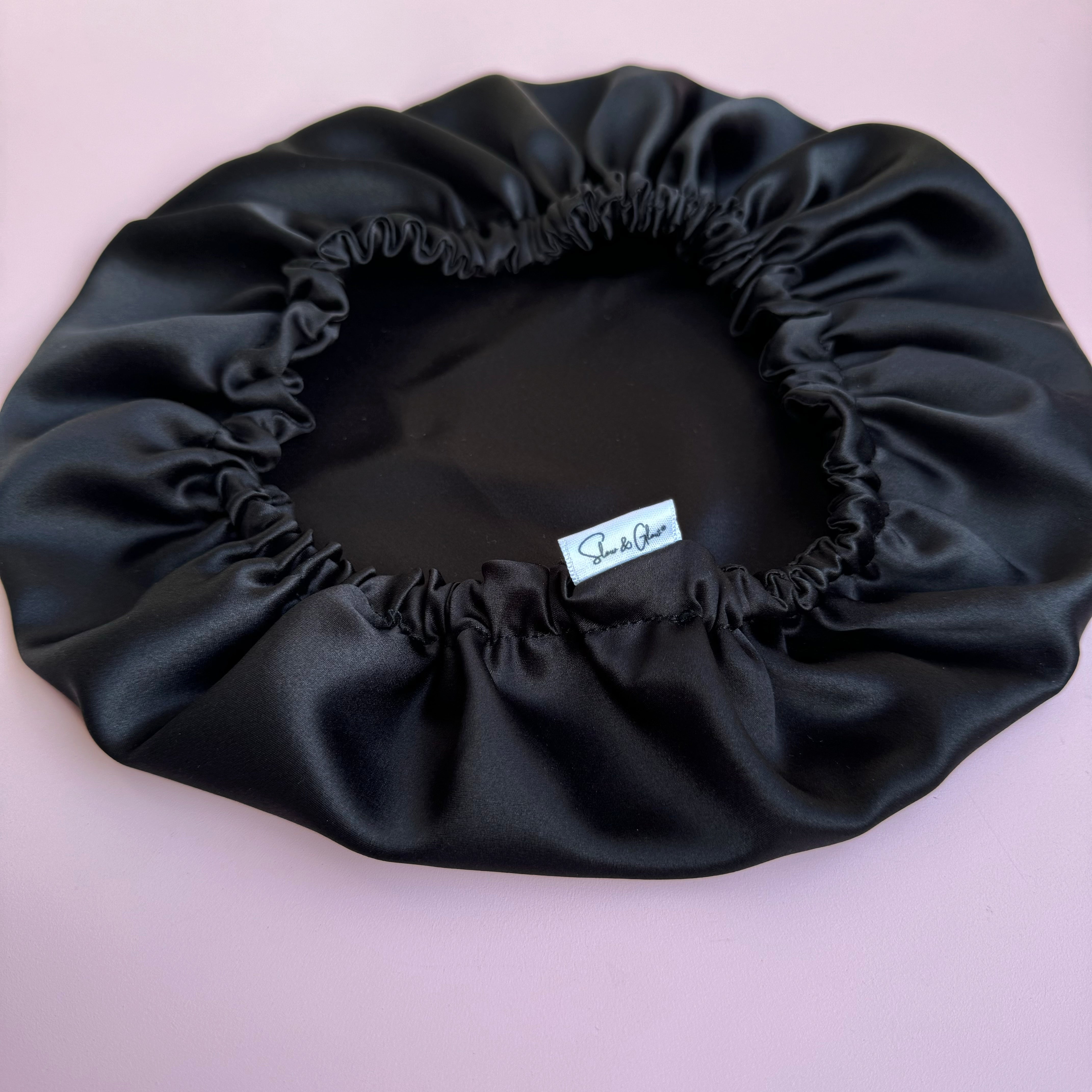 Bonnet de nuit en soie upcyclée double épaisseur