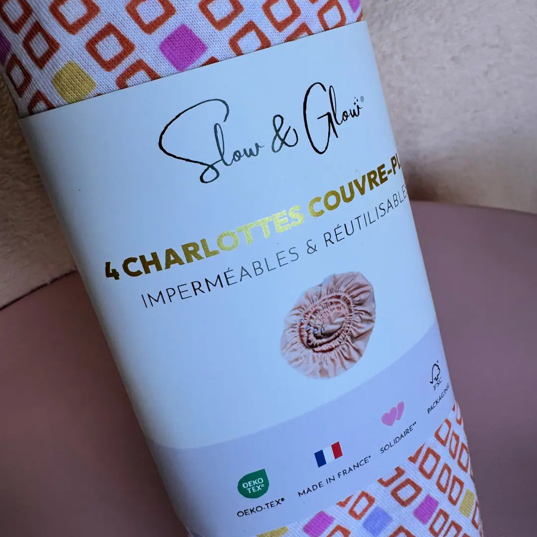 charlotte couvre bol lavable et ajustable, idéale pour protéger les restes ou plats préparés, made in France
