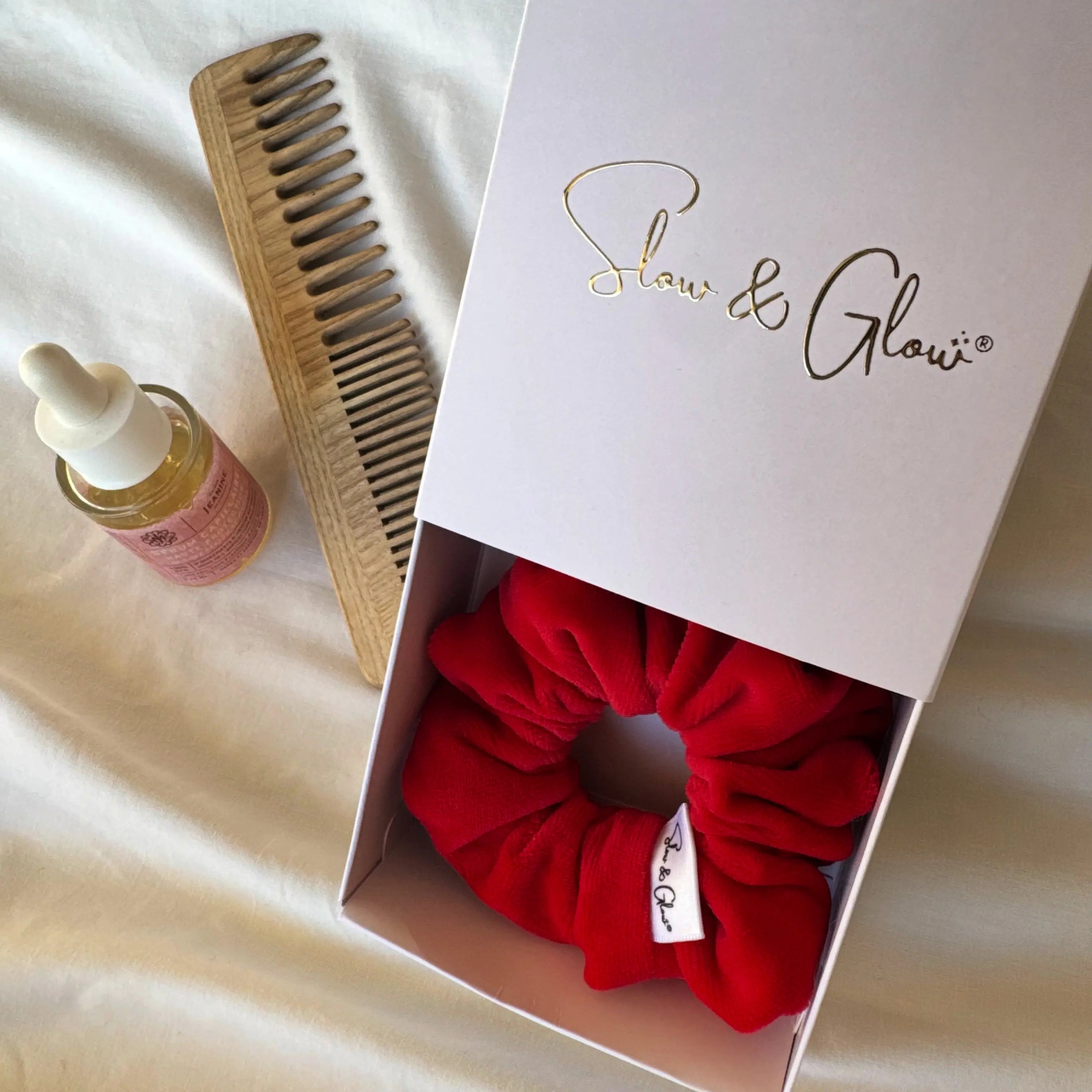 chouchou épais en velours bio, doux pour les cheveux et écoresponsable, parfait pour usage quotidien
