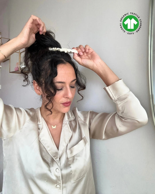 élastique en soie biologique certifiée gots 