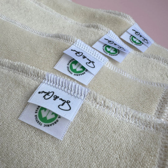 lot de lingettes démaquillantes lavables en microcoton biologique, fabrication française
