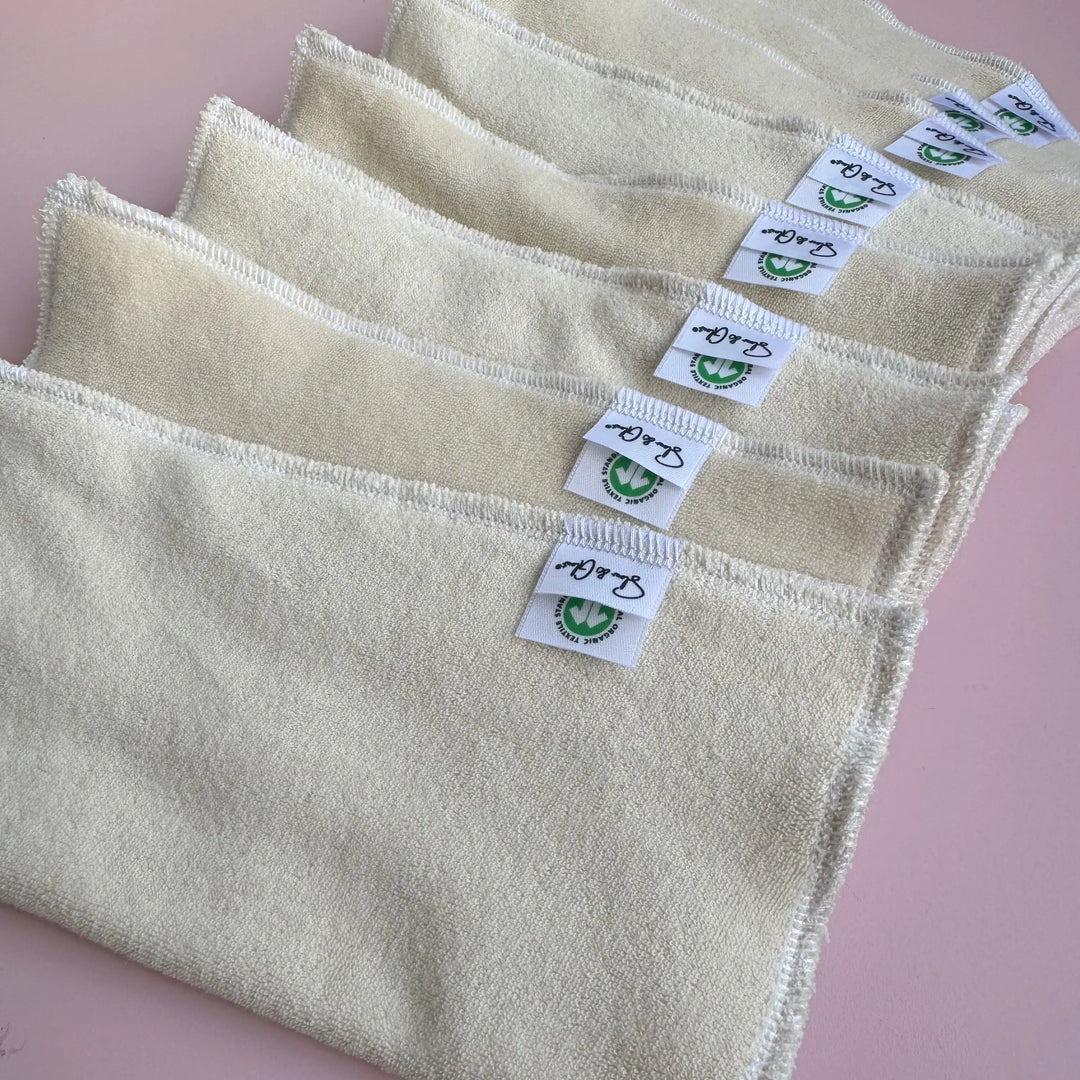 lingettes réutilisables en coton bio microcotons, parfaites pour les routines de soin naturelles
