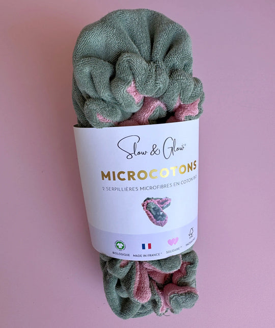 serpillières lavables en microcoton bio, douce et ultra absorbante, parfaite pour un ménage écoresponsable
