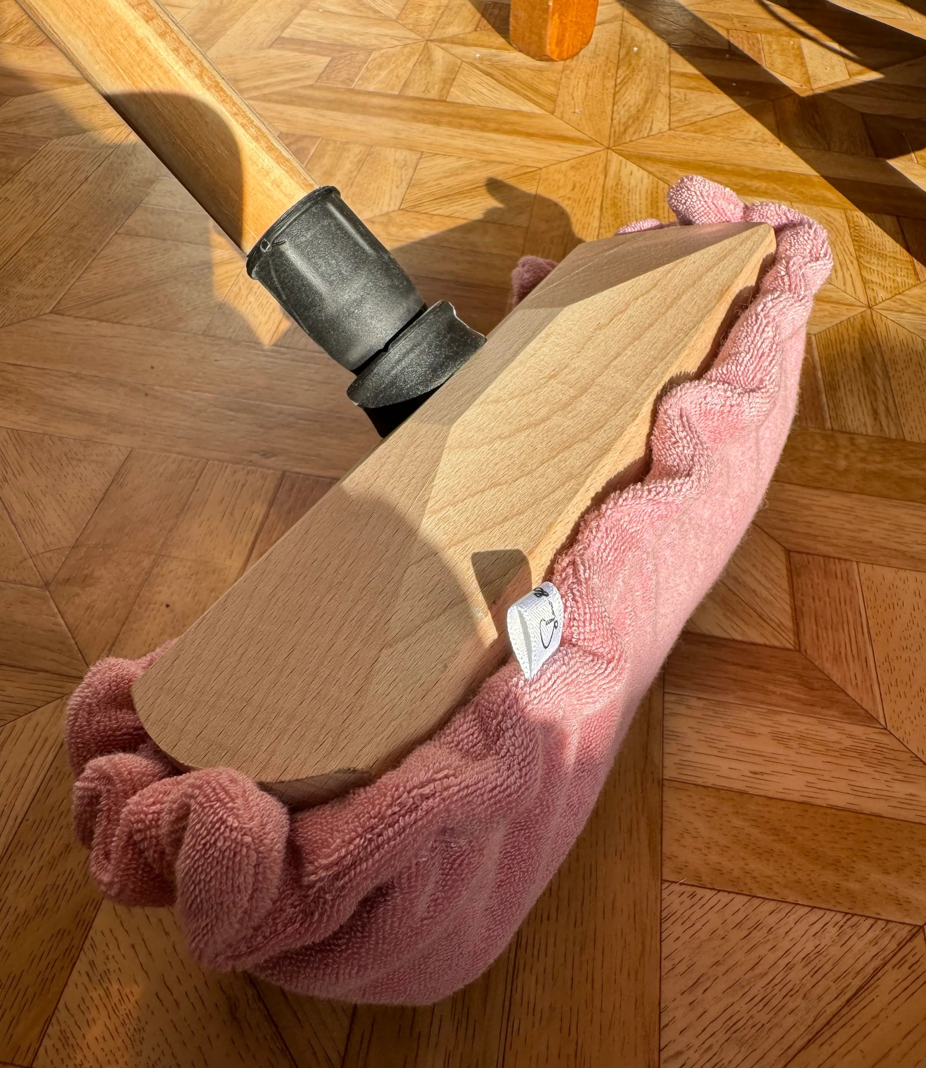 serpillière ménage en coton bio, lavable, absorbante et durable, parfaite pour remplacer les serpillières microfibres
