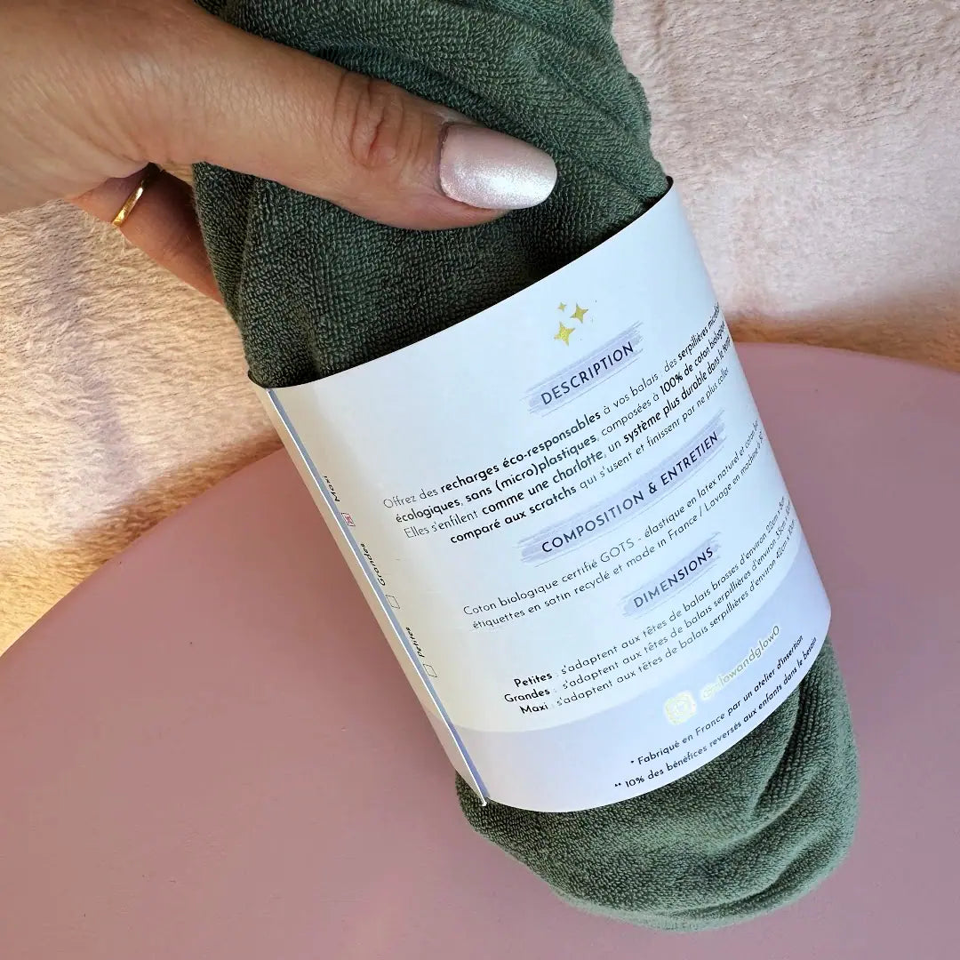 serpillière écologique pour le ménage, microcoton en coton biologique, entretien sans déchet
